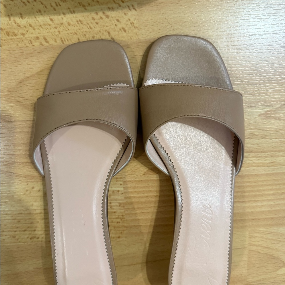 J. Crew Tan Women's Slide Sandals